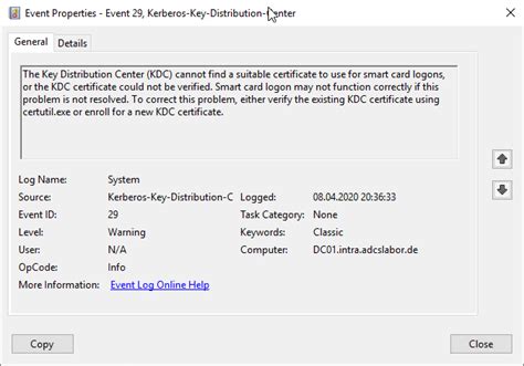 smart card login failed kdc certificate could not be validated|Smartcard login errors but we aren't using smartcards.